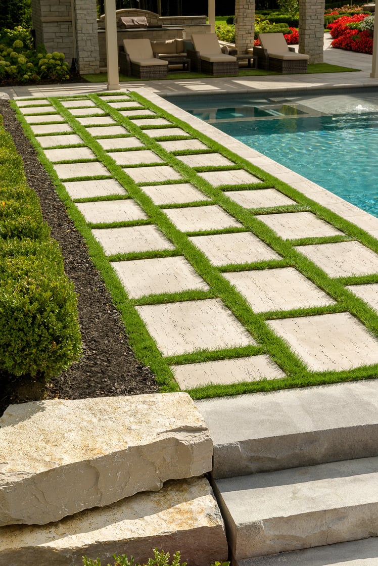 Let nature be part of your permeable paver aesthetic.
