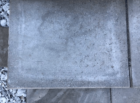Efflorescence on pavers